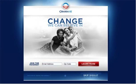 Obama Campaign Website
